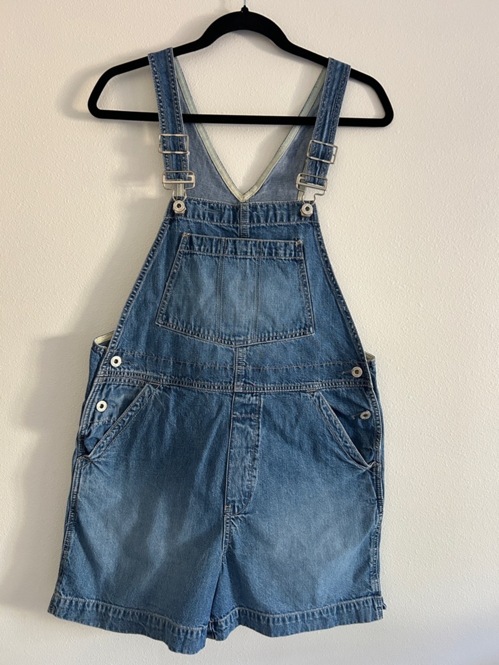 Gap Vintage Denim Jean Shorts Overalls Classic Size Small